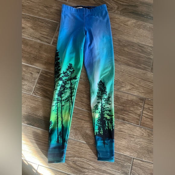 Blackmilk Pants - BlackMilk Aurora sky leggings